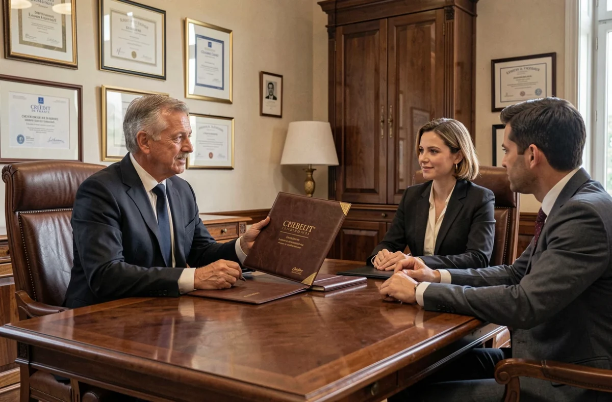Conseiller Crédit Conseil de France Essonne présentant une offre premium à un profil exigeant en réunion