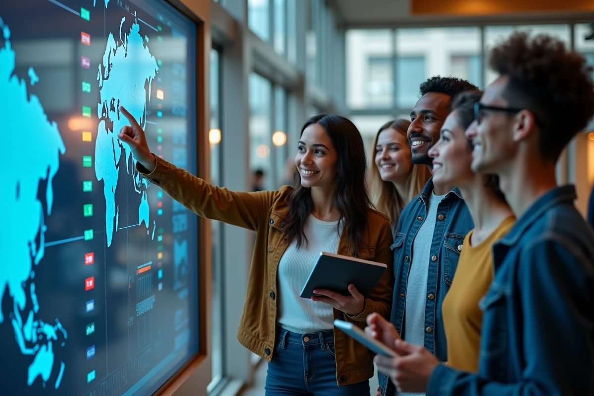 Jeunes adultes autour d