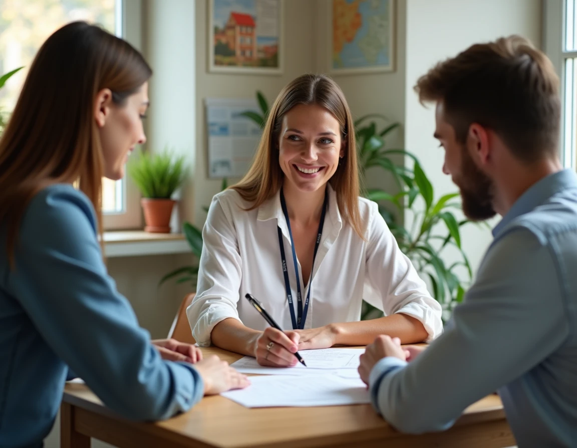 Conseillère Nestenn Immobilier à Locminé accompagnant des clients dans leur projet locatif